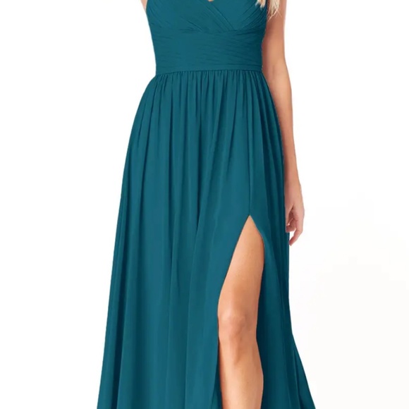 Azazie Chanel in the colour Jade (discontinued colour - size A8) - Picture 7 of 7